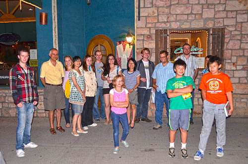 Group photo after the conference dinner